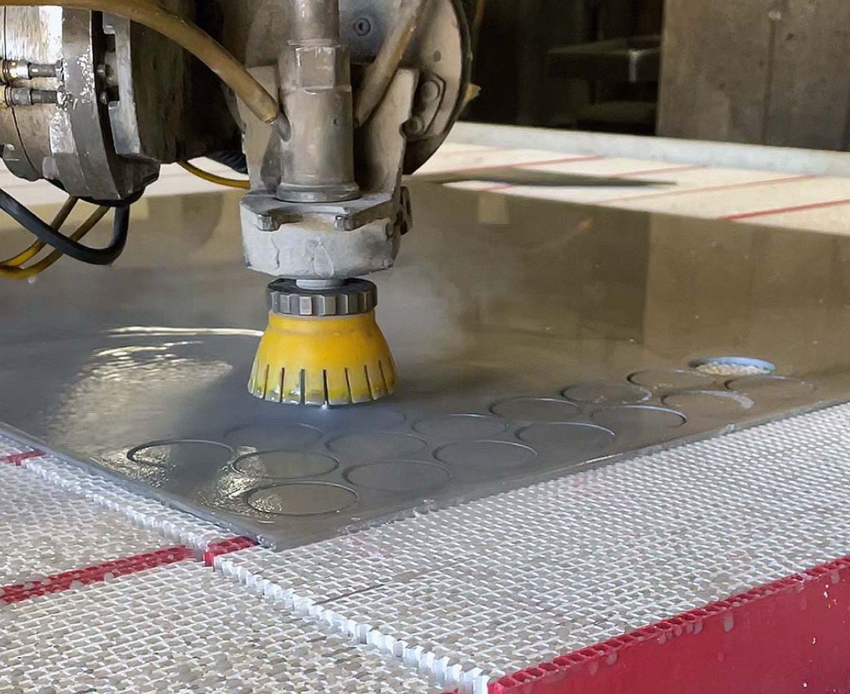 water jet cutting